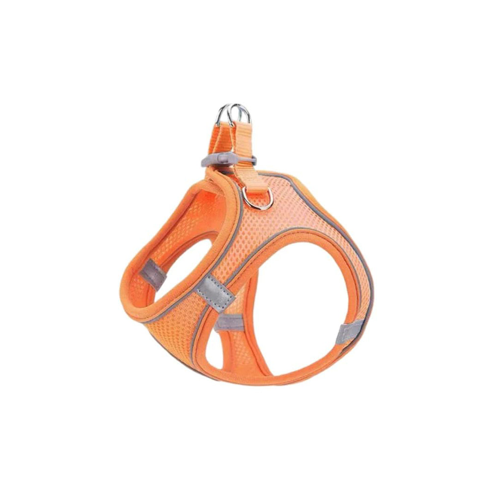 Orange reflective dog on sale harness