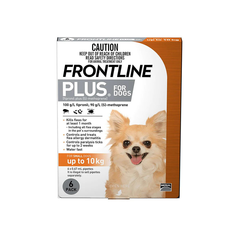 Frontline small 2025 dog 6 pack