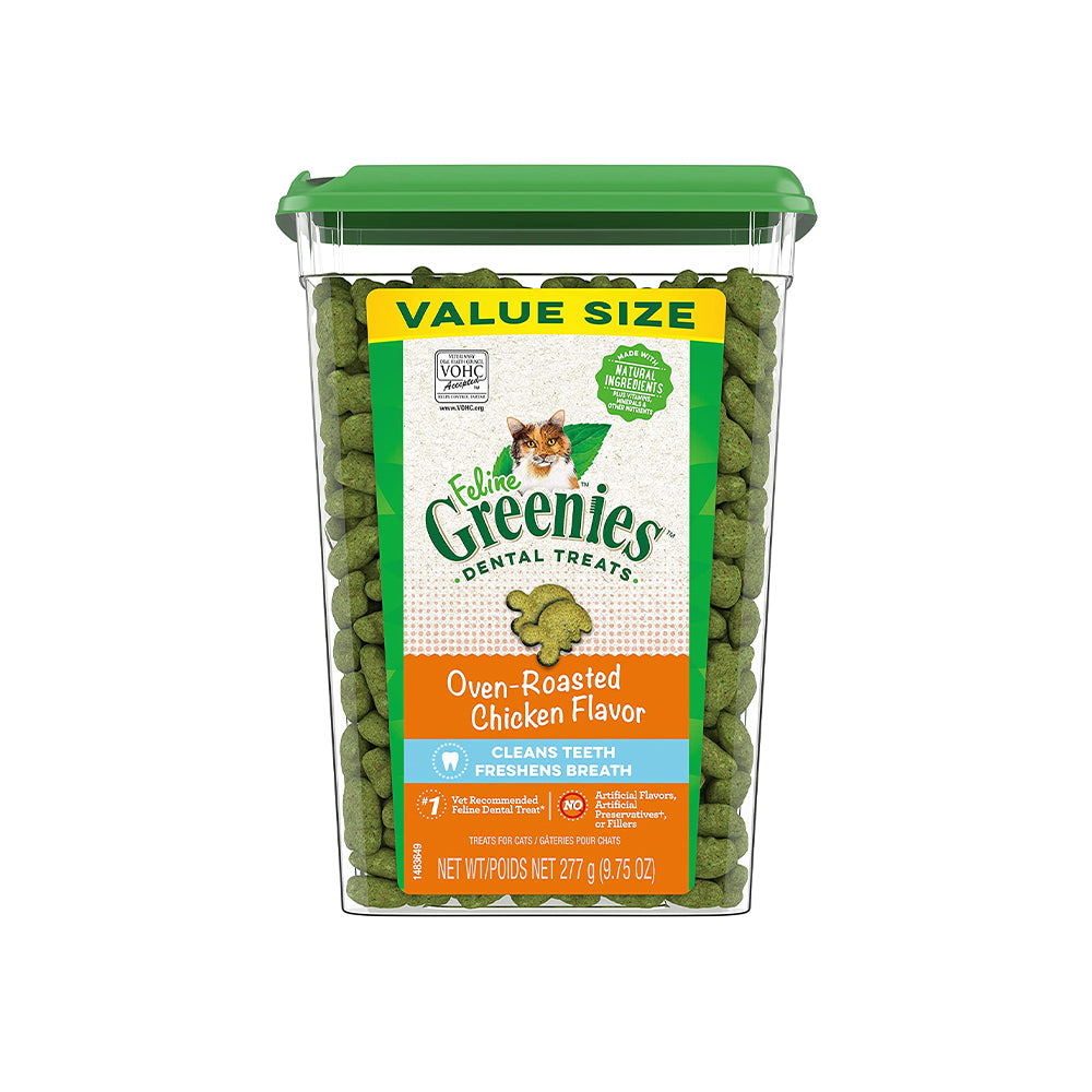 GREENIES Oven Roasted Chicken Flavor Dental Cat Treats 277g