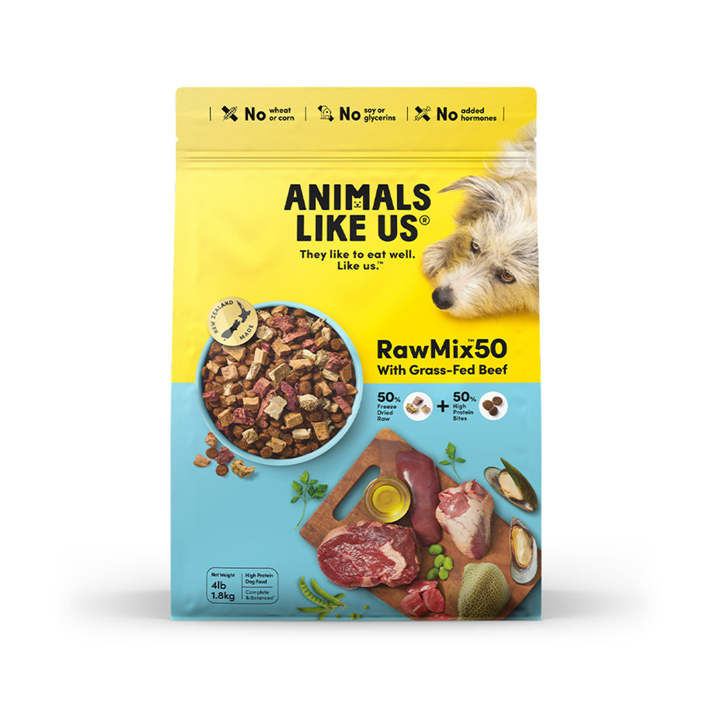 ANIMALS LIKE US Raw Mix 50 Grass Fed Beef Freeze Dried Dog Food Petso