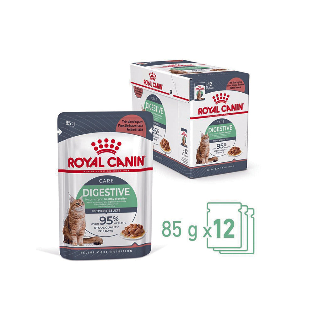 ROYAL CANIN Digestive Care Gravy Adult Wet Cat Food 85g x 12 Wet