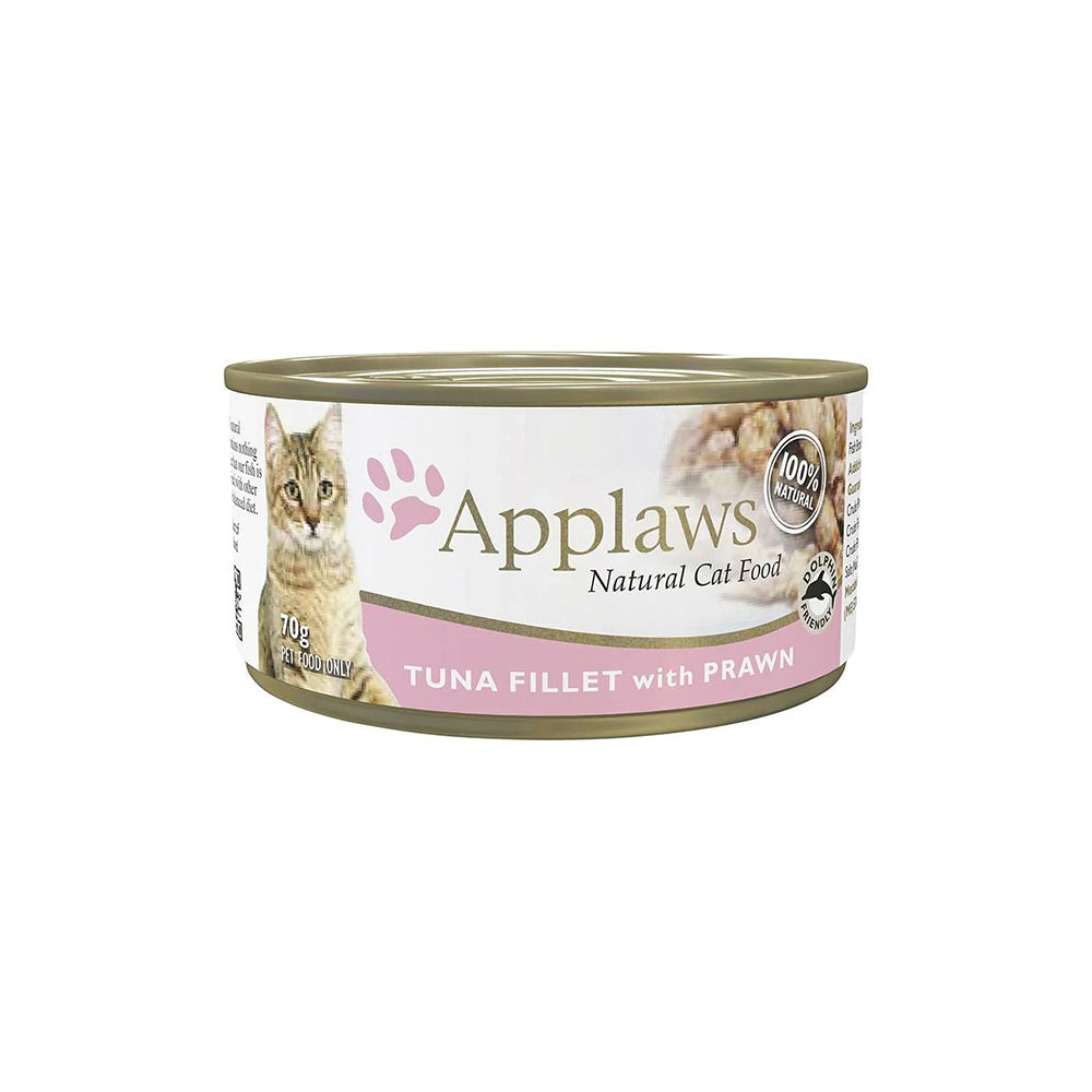 Applaws Tuna Fillet Prawn Adult Canned 70g Wet Cat Food Petso Au