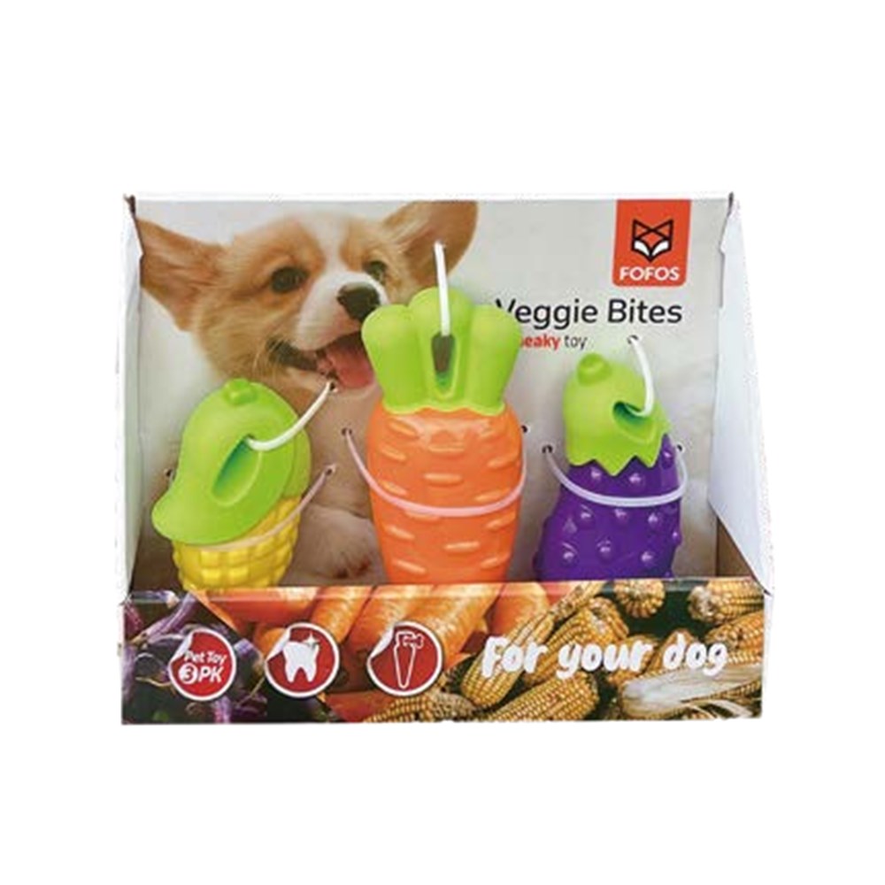 FOFOS Vegi Chew Toy Set Dog Activity Toy small to medium