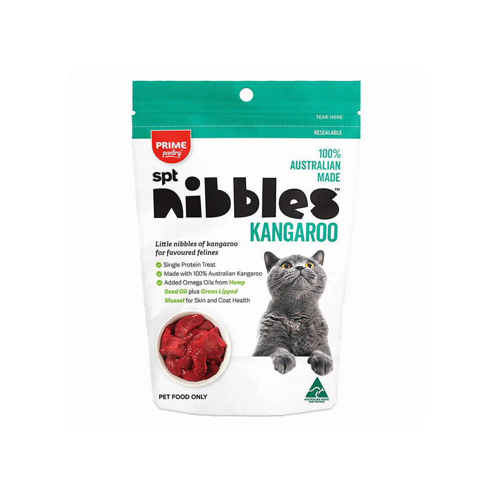 PRIME100 Nibbles Kangaroo Cat Training Reward Treats 40g Petso Au