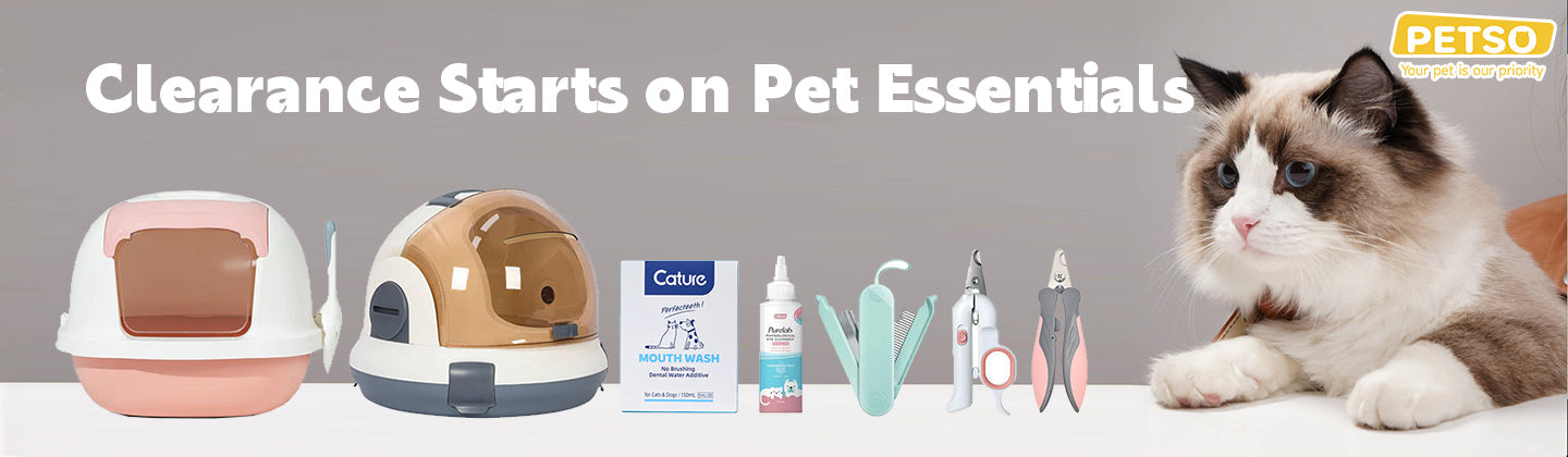 Clearance Starts on Pet Essentials