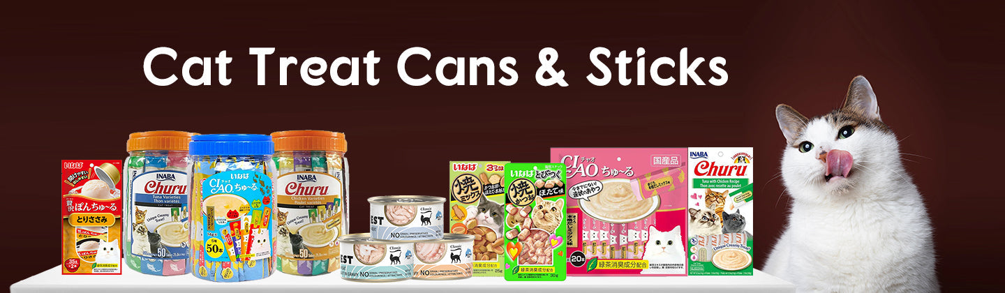 Cat Treat Cans & Sticks