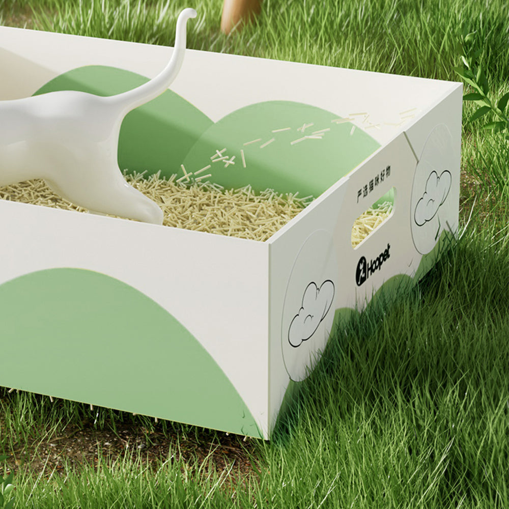 Disposable cat litter clearance box for travel