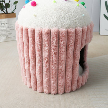 CATIO Pink Cupcake Cat House