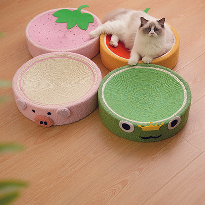 Cartoon Round Cat Scratcher - 40X40X10cm