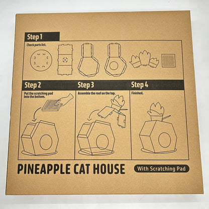 FOFOS Pineapple Cat Scratcher House