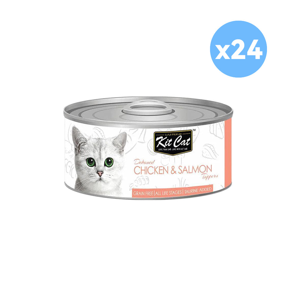 KIT CAT Chicken & Salmon Toppers Wet Canned Cat Food