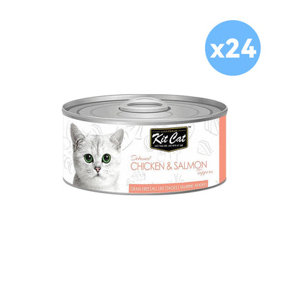 KIT CAT Chicken & Salmon Toppers Wet Canned Cat Food