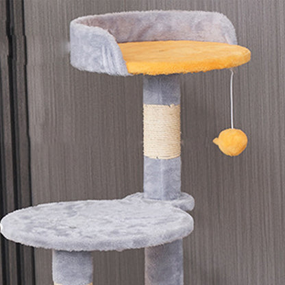 Colorful Monster Sisal Cat Tree With Space Capsule