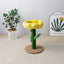 CATIO Yellow Camellia Flower Cat Scratching Tree