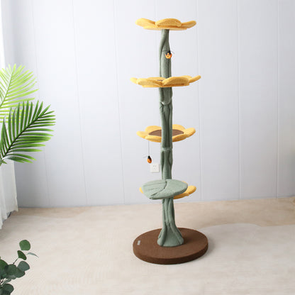 CMISSTREE 5-Level Sunflower Cat Tree