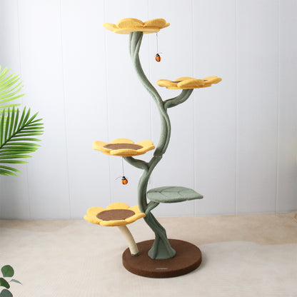 CMISSTREE 5-Level Sunflower Cat Tree