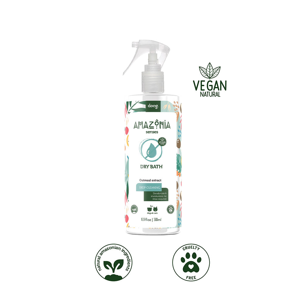 AMAZONIA Senses Dry Bath (Waterless) Shampoo For Cats & Dogs 500ml