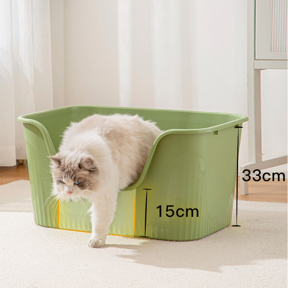 Extra-Large Anti-splash Cat Litter Box - 64x44x33cm