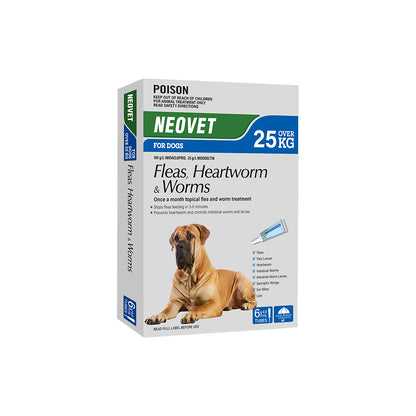 NEOVET Flea And Worming For Extra Large Dogs Over 25kg Blue