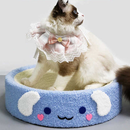 Cartoon Round Cat Scratcher - 40X40X10cm