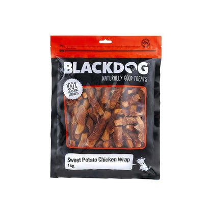 BLACKDOG Sweet Potato Chicken Wrap Dry Dog Treats 1kg