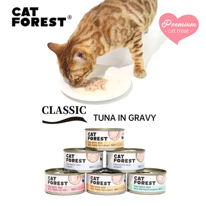 CAT FOREST Classic Tuna White Meat in Gravy Canned Cat Food