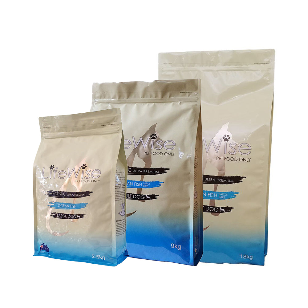 LIFEWISE Ocean Fish Large Bites Adult Dry Dog Food | Petso Au