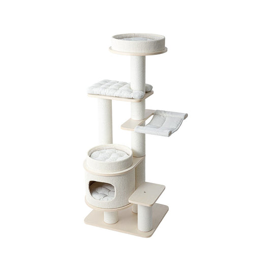 HONEYPOTCAT PURRING Multi-Tier Plush & Sisal Deluxe Cat Tree - 153cm