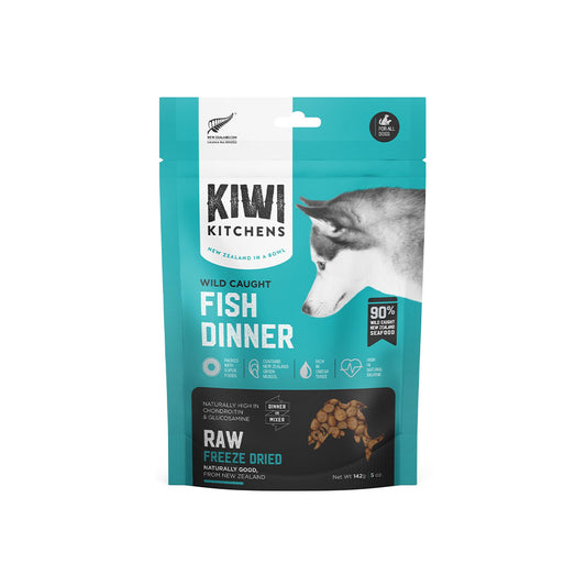 KIWI KITCHENS Fish Dinner Freeze Dried Dog Food 142g