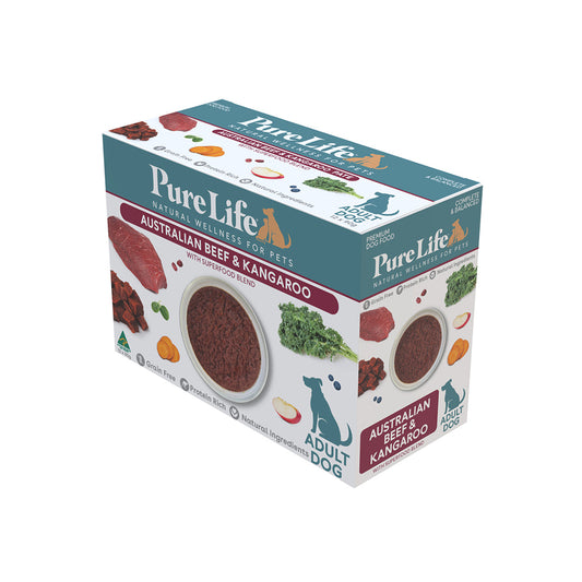 PURE LIFE Australia Beef & Kangaroo Pate Wet Dog Food 90g x 12