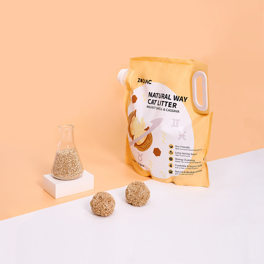 ZODIAC Natural Way Walnut Shell & Cassava Cat Litter