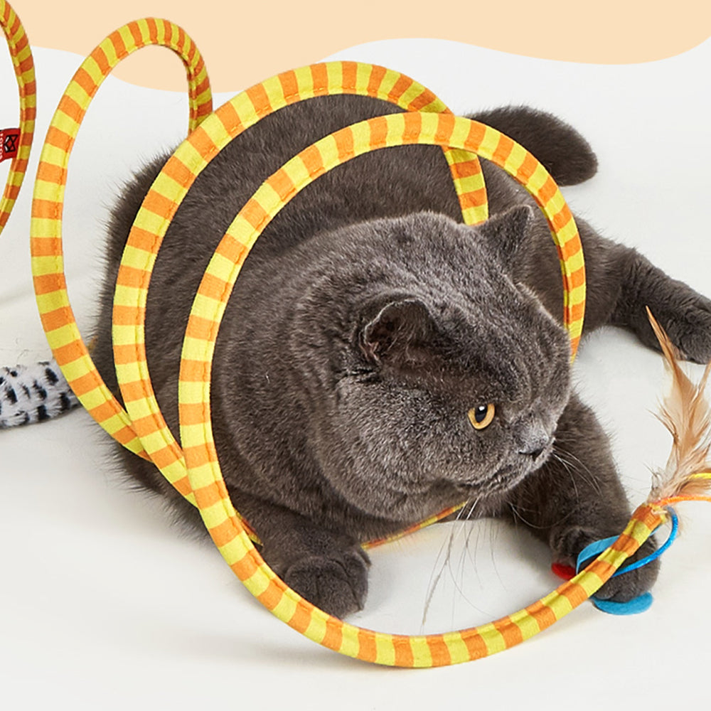 FOFOS Safari Spiral Tunnel Cat Toy