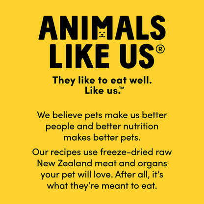 ANIMALS LIKE US Raw Mix 50 Grass Fed Beef Freeze Dried Dog Food