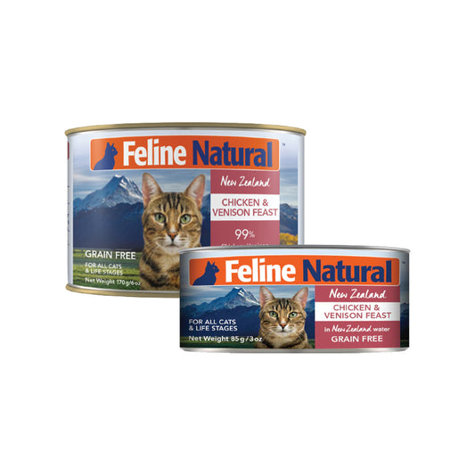 FELINE NATURAL Chicken and Venison Grain Free Cat Food