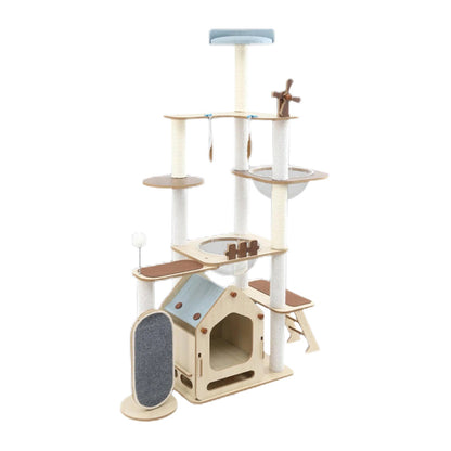 MARTINA Windmill Solid Wood Cat Climbing Tree PRO