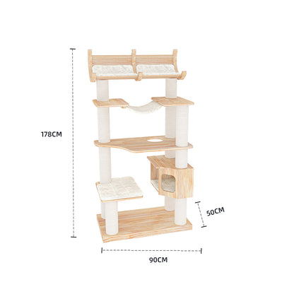 HONEYPOTCAT Joyful Climb Cat Tower - 178cm