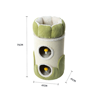 HONEYPOTCAT Arctic Snug Double Sisal Barrel  - 75cm