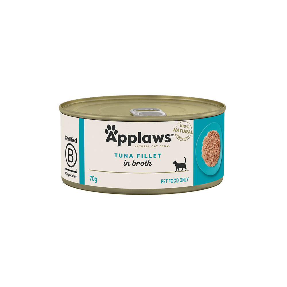 APPLAWS Tuna Fillet Adult Canned Wet Cat Food 70g