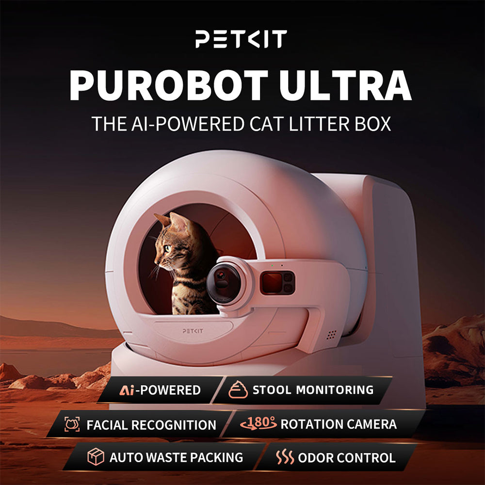 PETKIT Purobot Ultra AI-powered Cat Litter Box With Camera & Accessories