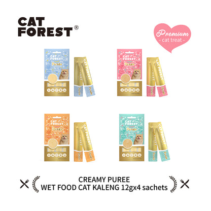 CAT FOREST Puree Chicken with Shrimp Cat Treats