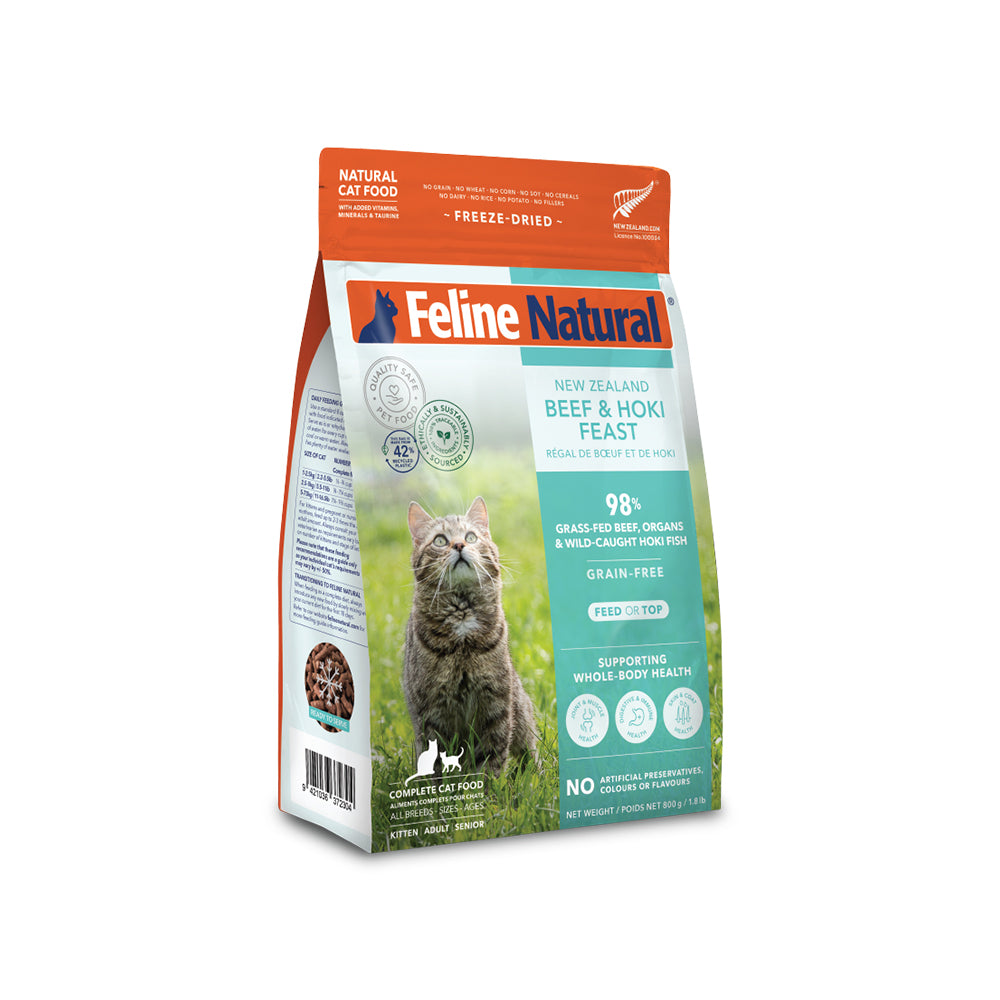 FELINE NATURAL Beef & Hoki Freeze Dried Cat Food