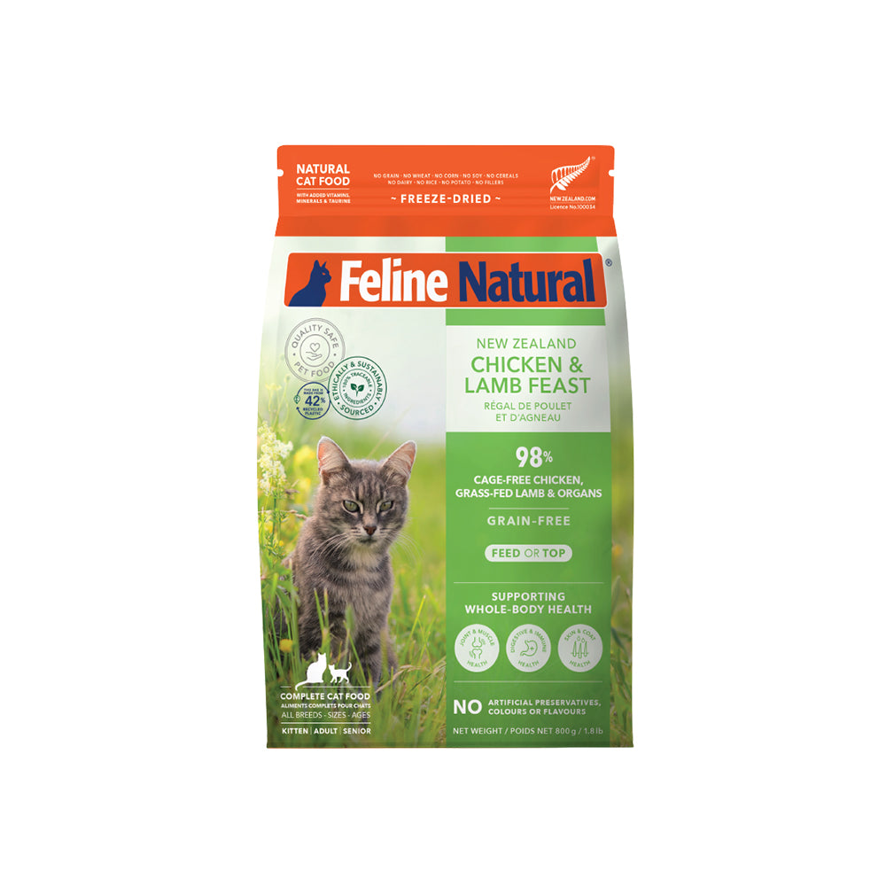 FELINE NATURAL Chicken & Lamb Freeze Dried Cat Food