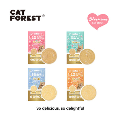 CAT FOREST Puree Tuna with Whitefish Cat Treats