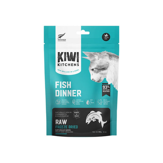 KIWI KITCHENS Fish Dinner Freeze Dried Cat Food