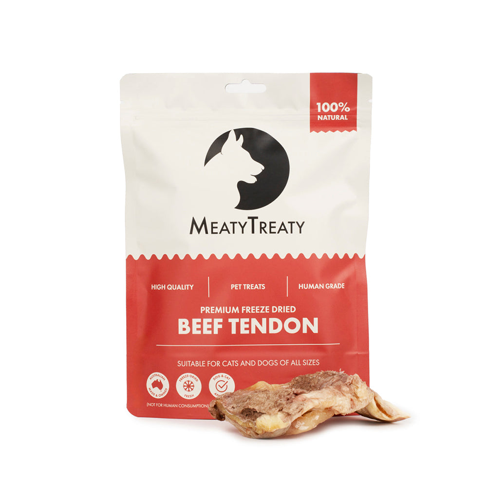 MEATY TREATY Beef Tendon Freeze Dried Dog & Cat Treats 70g