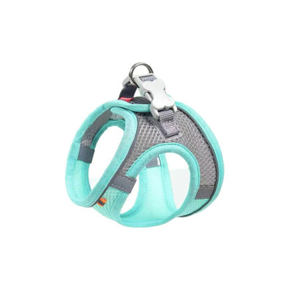 KARA PET Pet Dust Grey & Vivid Blue Pet Harness (extra small)