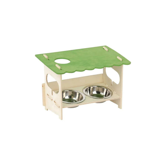 VEGGIE PATCH Small Animal Snack Bar With Bowls