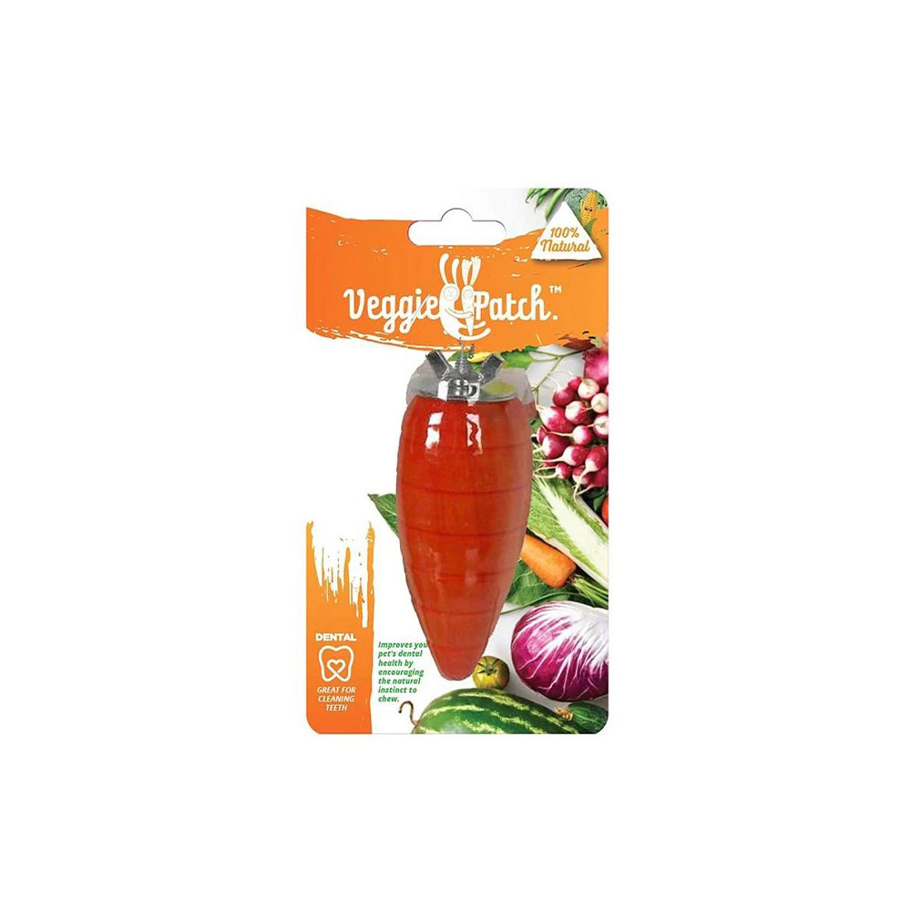 VEGGIE PATCH Carrot To Gnaw Small Animal Treat 8cm X 3cm