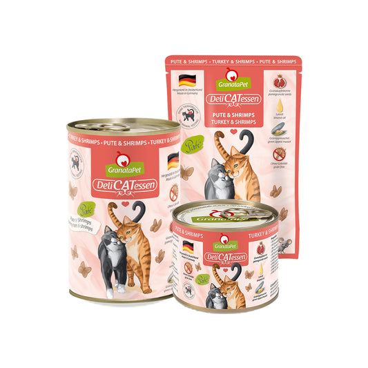 GRANATAPET Delicatessen Turkey & Shrimps Cat Wet Food