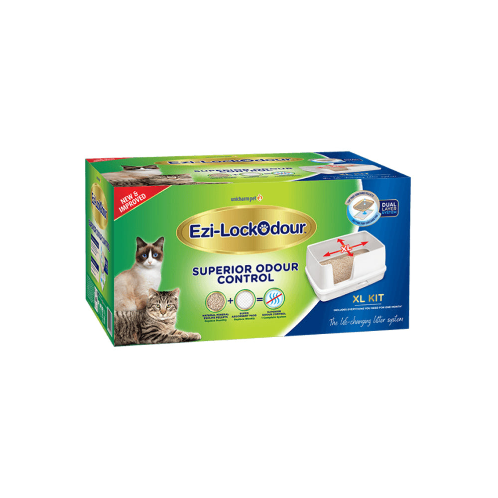 EZI-LOCKODOUR Extra Wide Dual Layer System Cat Litter Tray (XL)